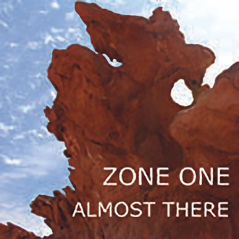 Album cover showing fin in sandstone formation